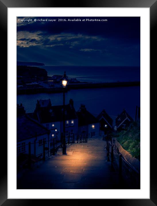 Deep Blue Something Framed Mounted Print by richard sayer
