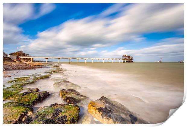 Bembridge Ledge and Lifeboat Station Print by Wight Landscapes