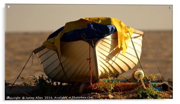 Pakefield Boat  Acrylic by James Allen