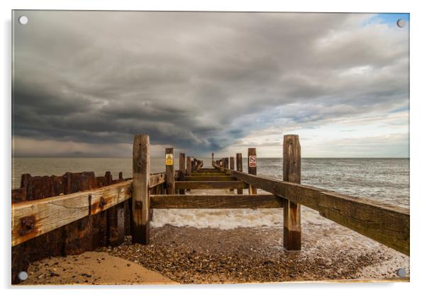 Battling the storm Acrylic by Kevin Snelling