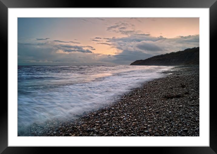 Lyme Sunset                       Framed Mounted Print by Darren Galpin