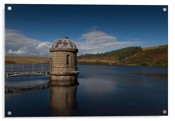 Upper Lliw Valley Reservoir Acrylic by Leighton Collins