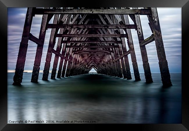 Steetley Pier Framed Print by Paul Welsh