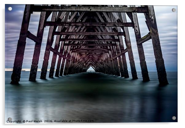 Steetley Pier Acrylic by Paul Welsh