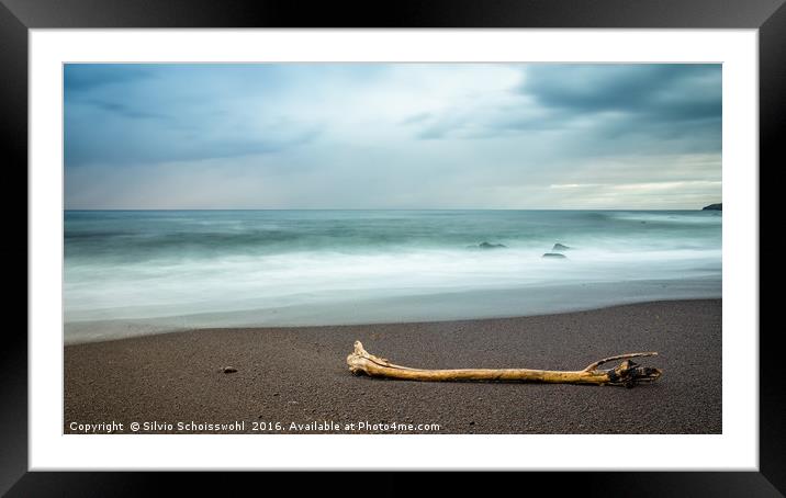 drift wood Framed Mounted Print by Silvio Schoisswohl
