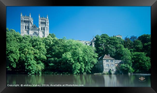 Durham Cathedral and Mill Framed Print by andrew blakey