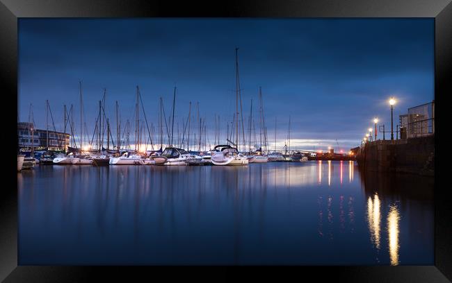 Swansea Marina Morning Framed Print by Leighton Collins