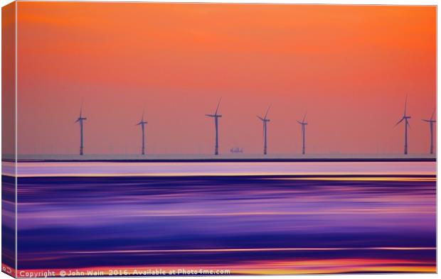 Windmills to the Sun (Digital Art) Canvas Print by John Wain