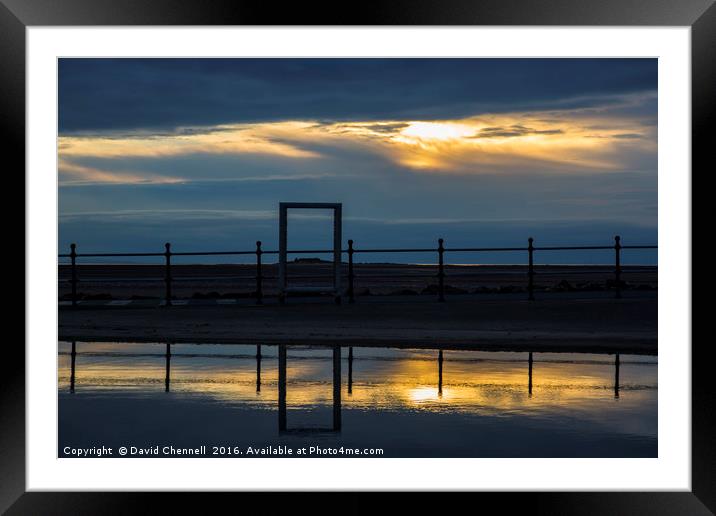 Moody Reflection Framed Mounted Print by David Chennell