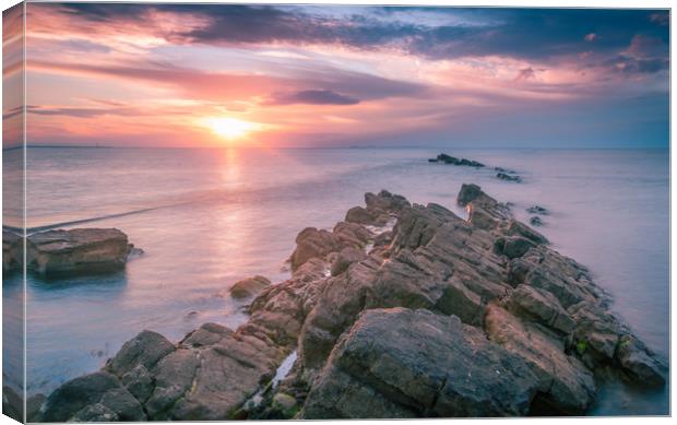 Peveril Point, Dorset Canvas Print by Kevin Browne