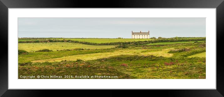 Porthgwarra Cottage Framed Mounted Print by Chris Willman