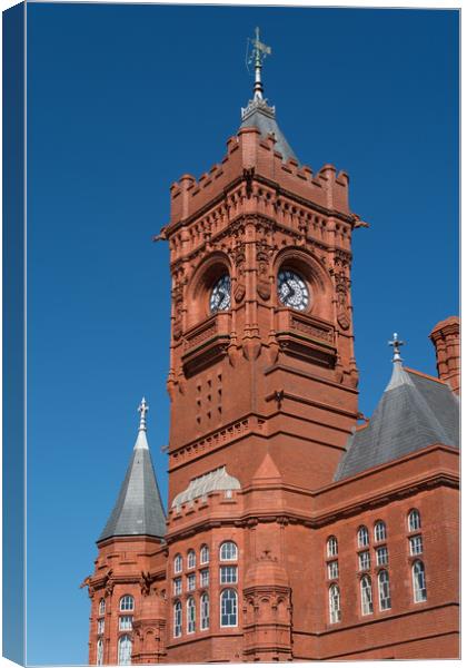 Pierhead Building Cardiff Bay Canvas Print by Steve Purnell