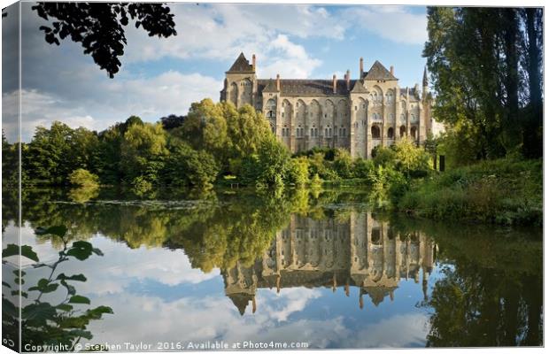 Solesmes Abbey Canvas Print by Stephen Taylor