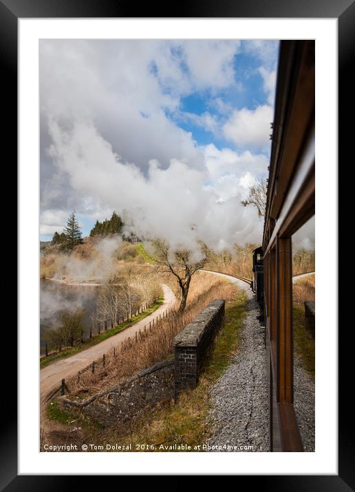 Steam train journey Framed Mounted Print by Tom Dolezal