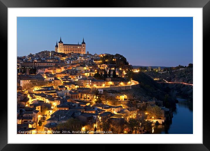 Toledo Framed Mounted Print by Stephen Taylor