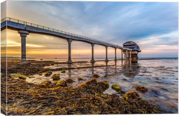 An Evening At Bembridge Lifeboat Station Canvas Print by Wight Landscapes