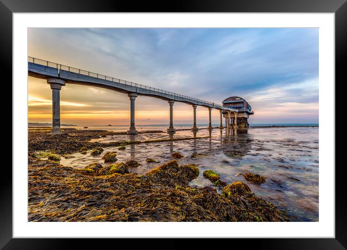 An Evening At Bembridge Lifeboat Station Framed Mounted Print by Wight Landscapes