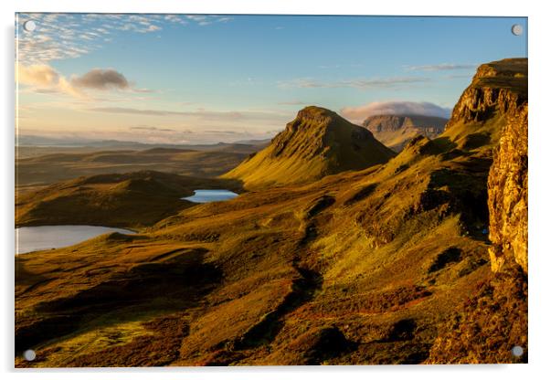 Sunrise @ Quiraing, Isle of Skye Acrylic by Thomas Schaeffer