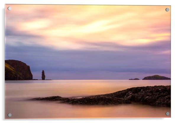 Sandwood Bay Sunset Acrylic by Derek Beattie