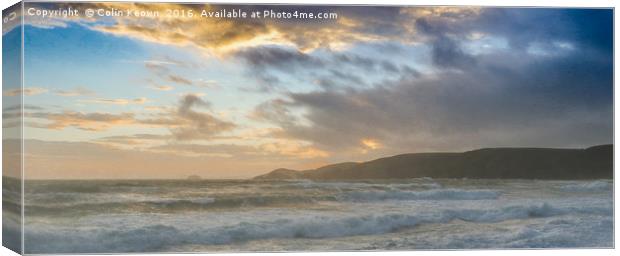 Blue Sky & Tide Canvas Print by Colin Keown