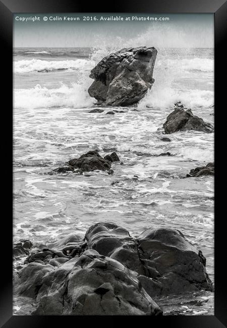 Sea Splash Framed Print by Colin Keown