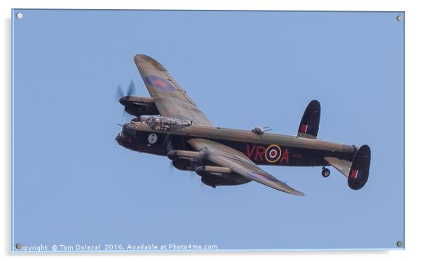 Lancaster bomber Acrylic by Tom Dolezal