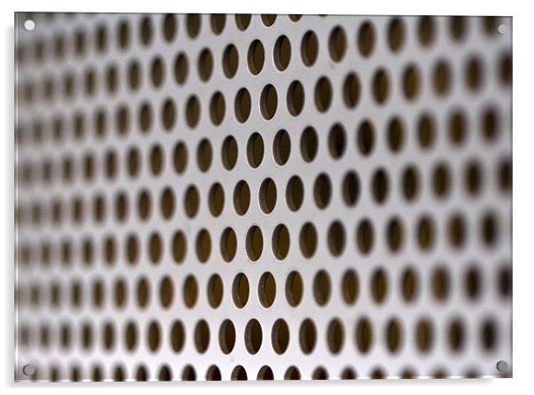 Air filter, close up Acrylic by Raymond Gilbert