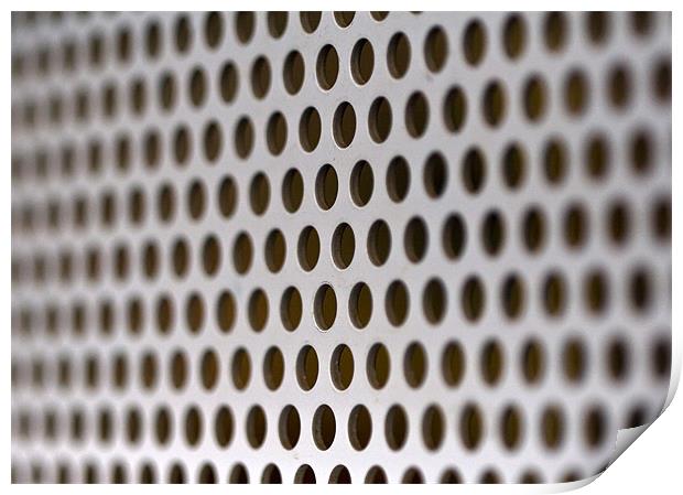 Air filter, close up Print by Raymond Gilbert