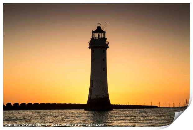 New Brighton Lighthouse   Print by David Chennell
