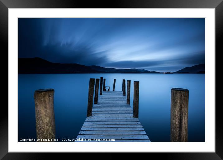 Dusk at Derwent Water Framed Mounted Print by Tom Dolezal