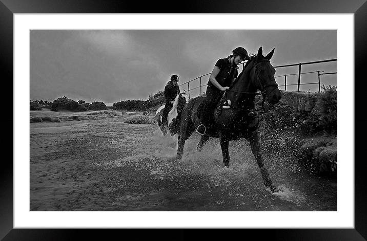 Water Horses Framed Mounted Print by Rob Hawkins