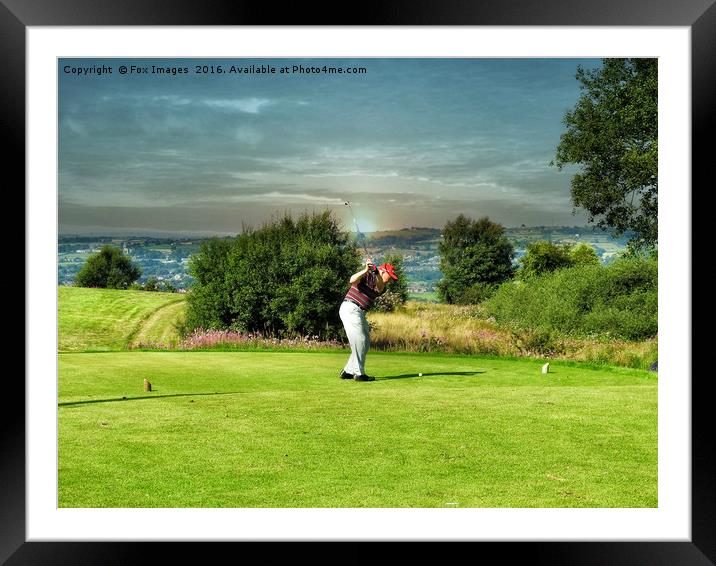 Anyone for golf Framed Mounted Print by Derrick Fox Lomax