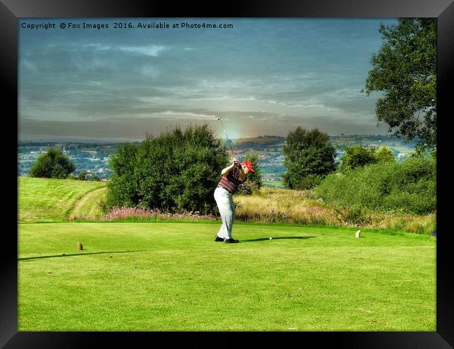Anyone for golf Framed Print by Derrick Fox Lomax