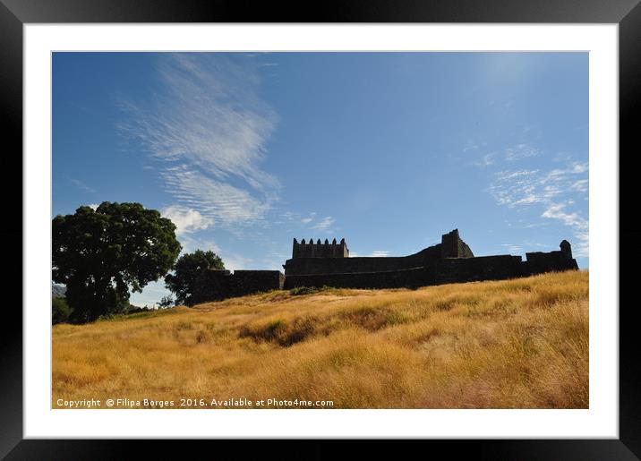 Castle of Lindoso, Portugal Framed Mounted Print by Filipa Borges