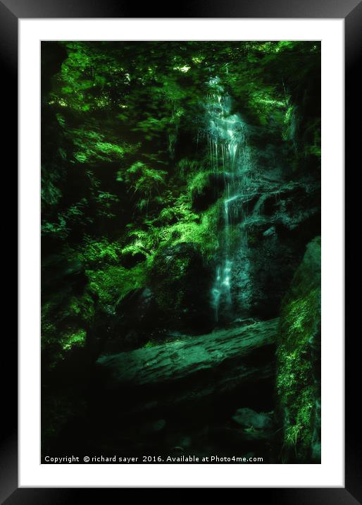 In the Deep Dark Framed Mounted Print by richard sayer