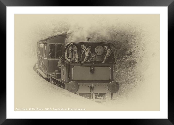 Full steam ahead! Framed Mounted Print by Phil Reay