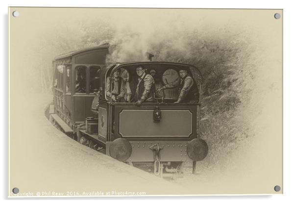 Full steam ahead! Acrylic by Phil Reay