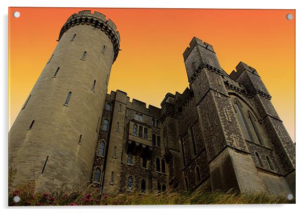 Arundel Castle Acrylic by Ian Jeffrey