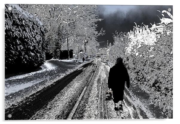 Long walk Acrylic by Ian Jeffrey