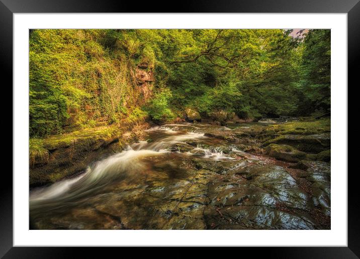 A River Runs Through Framed Mounted Print by Damian White