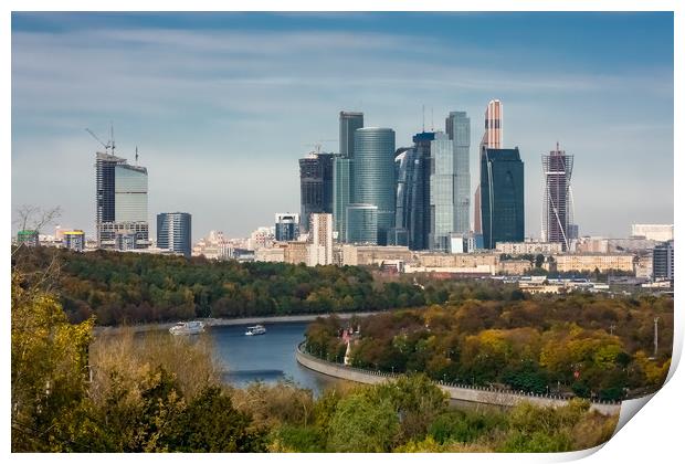 Business center Moscow-city Print by Valerii Soloviov