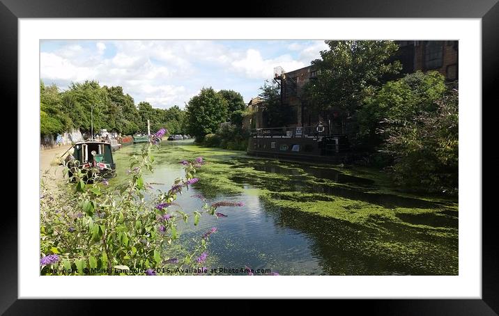Canal Walk, London Framed Mounted Print by Muriel Lambolez