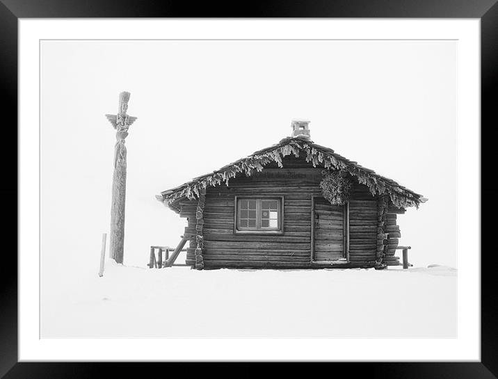 Mountain Hut Framed Mounted Print by Will Black