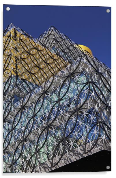 Birmingham Library Acrylic by Tony Murtagh