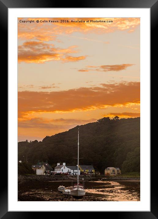 Sunrise in Solva Framed Mounted Print by Colin Keown