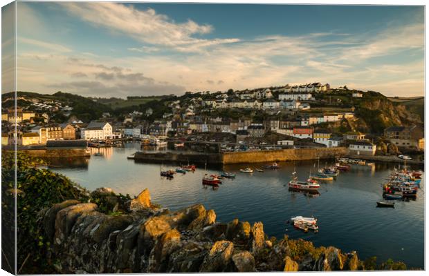 Mevagissey Harbour Canvas Print by Michael Brookes