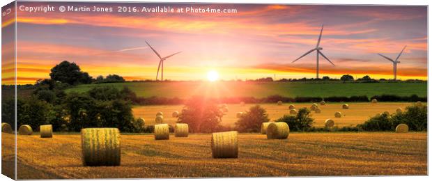 Sunset over Penny Hill Canvas Print by K7 Photography