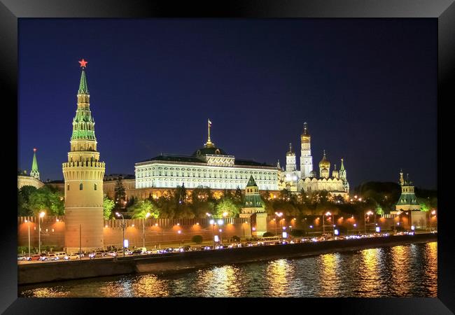 Panorama of Moscow Kremlin Framed Print by Valerii Soloviov