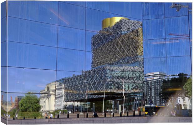 Reflections from Birmingham Symphony Hall Canvas Print by Tony Murtagh