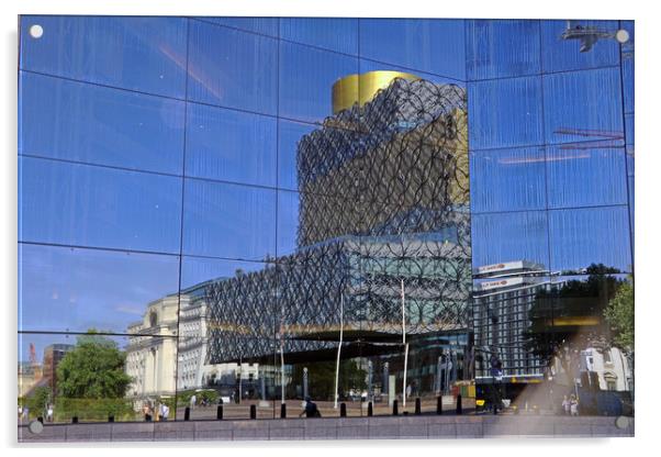 Reflections from Birmingham Symphony Hall Acrylic by Tony Murtagh
